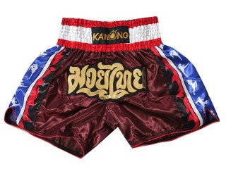 Spodenki do kickboxingu Kanong : KNS-149-Bordowy
