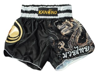 Spodenki do kickboxingu Kanong : KNS-505-Czarny
