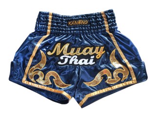 Kanong retro spodenki do kickboxingu : KNSRTO-232-Granatowy