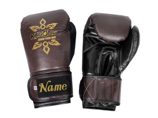 Personalizowane rękawice bokserskie ze skóry naturalnej : KNGCUST-R-417