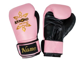 Personalizowane rękawice bokserskie ze skóry naturalnej : KNGCUST-R-418