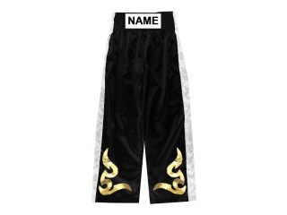Personalizowane spodnie do kickboxingu : KNPANTS-002-Czarny
