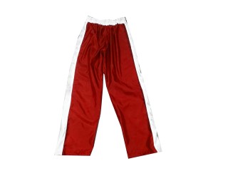 Personalizowane spodnie do kickboxingu : KNPANTS-004-Retro-Czerwony