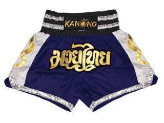 Spodenki do kickboxingu Kanong : KNS-141-Granatowy