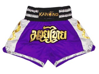 Spodenki do kickboxingu Kanong : KNS-141-Fioletowy