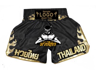 Personalizowane spodenki do kickboxingu - spodenki do muay thai personalizowane z haftowanym logo
