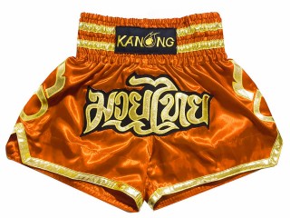 Spodenki do kickboxingu Kanong : KNS-121-Pomarańczowy