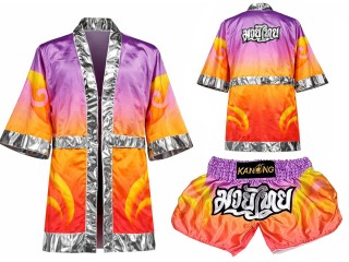 Zestawy bokserskie - Szlafrok Bokserski i Spodenki do Kickboxingu : SET-509