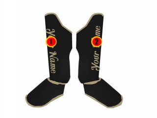 Indywidualnie zaprojektowane ochraniacze na piszczele do muay thai