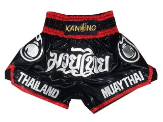 Spodenki do kickboxingu Kanong : KNS-118-Czarny