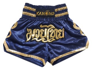 Spodenki do kickboxingu Kanong : KNS-121-Granatowy