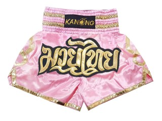 Spodenki do kickboxingu Kanong : KNS-121-Różowy
