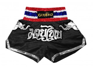 Spodenki do kickboxingu Kanong : KNS-125-Czarny