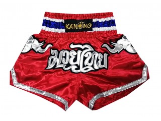 Spodenki do kickboxingu Kanong : KNS-125-Czerwony