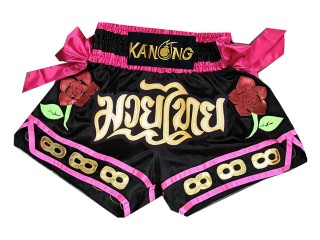 Szorty do kickboxingu Kanong : KNS-129-Czarny