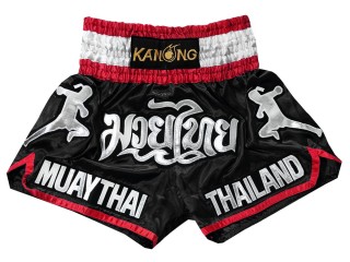 Szorty do kickboxingu Kanong : KNS-133-Czarny