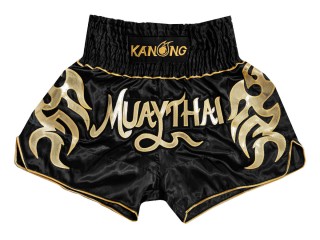 Szorty do kickboxingu Kanong : KNS-134-Czarny