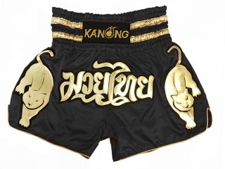 Szorty do kickboxingu Kanong : KNS-135-Czarny