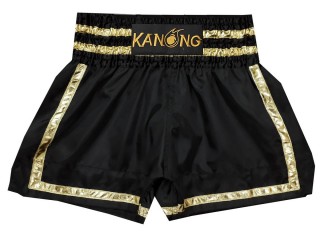 Szorty do kickboxingu Kanong : KNS-140-Czarny-Złoty