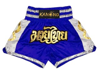 Szorty do kickboxingu Kanong : KNS-141-Niebieski
