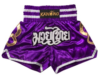 Spodenki do kickboxingu Kanong : KNS-143-Fioletowy