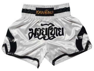 Spodenki do kickboxingu Kanong : KNS-144-Biały