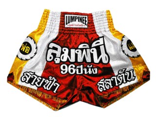 Spodenki do kickboxingu Lumpinee : LUM-001-Czerwony