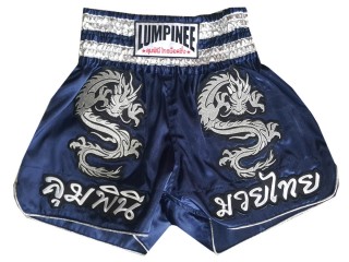 Spodenki do kickboxingu Lumpinee : LUM-038-Granatowy