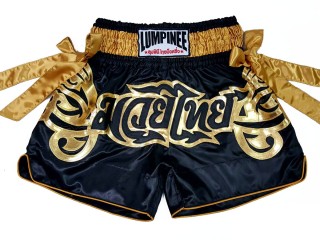 Spodenki treningowe Lumpinee do kickboxingu : LUM-051-Czarny-Złoty