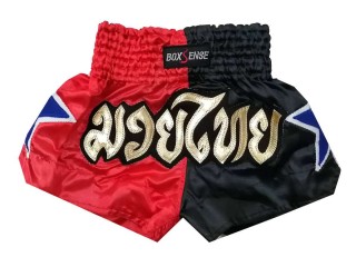 Spodenki bokserskie dla dzieci Boxsense : BXSKID-004 Czerwony i Czarny
