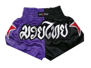 Spodenki bokserskie dla dzieci Boxsense : BXSKID-005-Fioletowy