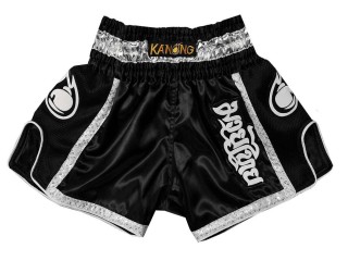 Damskie spodenki bokserskie retro Kanong do treningu : KNSRTO-208-Czarny