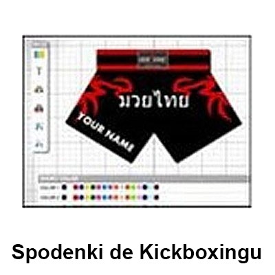 Spersonalizowane, spersonalizowane spodenki do kickboxingu