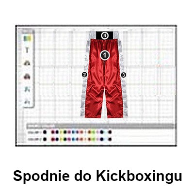 Personalizowane spodnie do kickboxingu